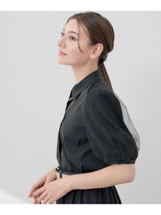 楽天市場】【SALE／50%OFF】チュールレイヤードスリーブブラウス ANAYI 