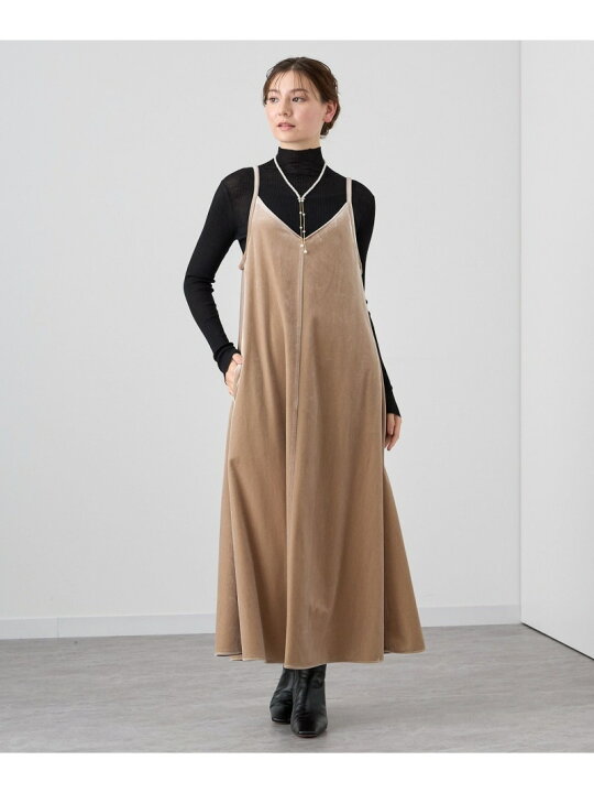 楽天市場】【SALE／40%OFF】ベロアキャミソールワンピース ANAYI 
