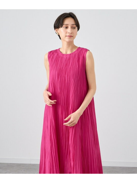 楽天市場】シルクコットンローンプリーツワンピース ANAYI アナイ  