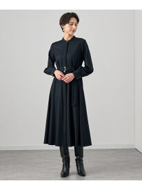 ハイカウントフラノフレア ワンピース ANAYI アナイ ワンピース・ドレス ワンピース ブルー ブラウン ネイビー ピンク【送料無料】[Rakuten Fashion]