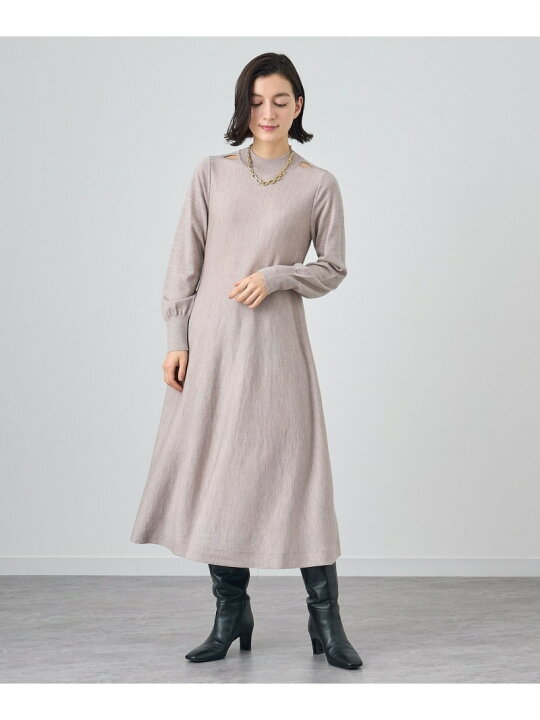 楽天市場】【SALE／40%OFF】メリノウールショルダースリットワンピース 