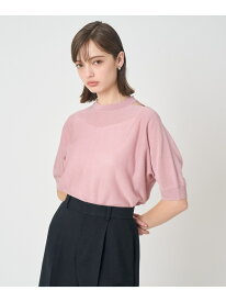 バックリボンショルダースリット プルオーバー ANAYI アナイ トップス ニット ブラック グリーン ホワイト ピンク【送料無料】[Rakuten Fashion]