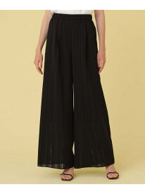 からみストライプイージーパンツ ANAYI アナイ パンツ その他のパンツ ピンク ブラック【送料無料】[Rakuten Fashion]