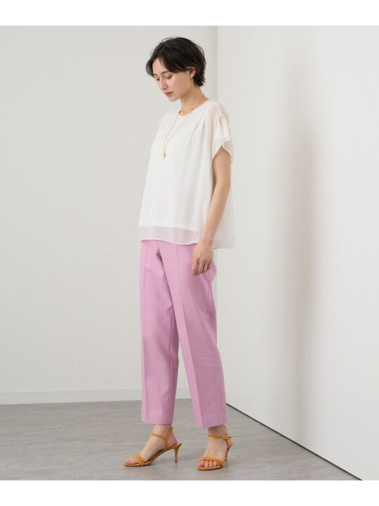 楽天市場】【SALE／40%OFF】シフォンコンビフレンチスリーブ プル 