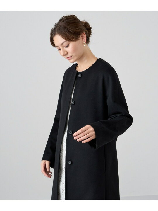 楽天市場】【SALE／30%OFF】カシミヤノーカラーベルトコート ANAYI 