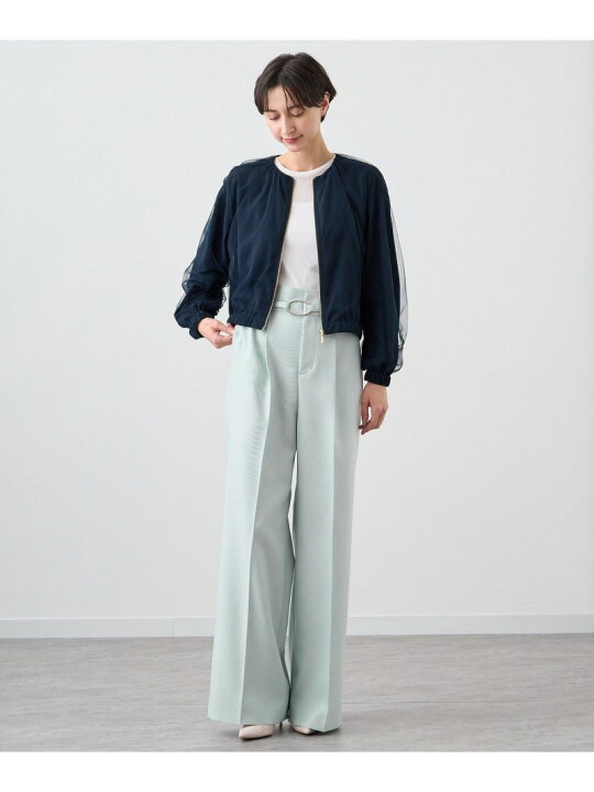 楽天市場】【SALE／40%OFF】チュールレイヤードギャザーブルゾン ANAYI  