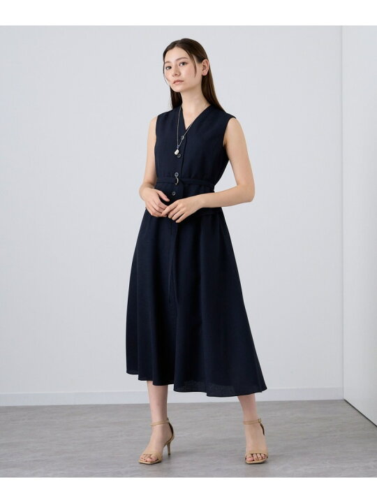 楽天市場】【SALE／50%OFF】リネン調ジレスタイルワンピース ANAYI 