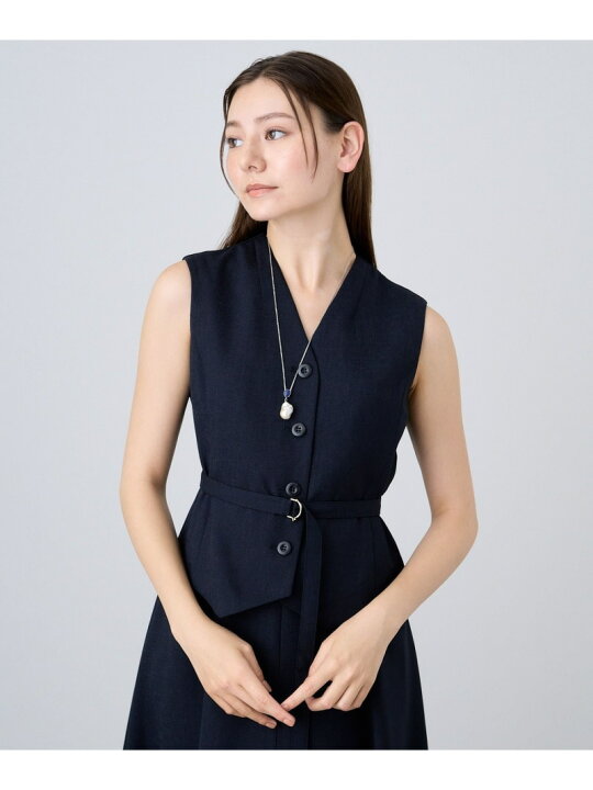 楽天市場】【SALE／50%OFF】リネン調ジレスタイルワンピース ANAYI 