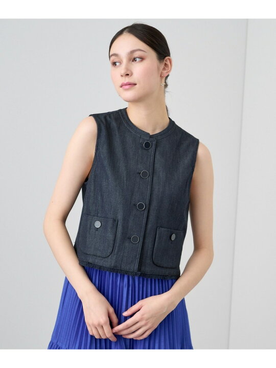 楽天市場】【SALE／50%OFF】デニムライクポケットジレ ANAYI アナイ  