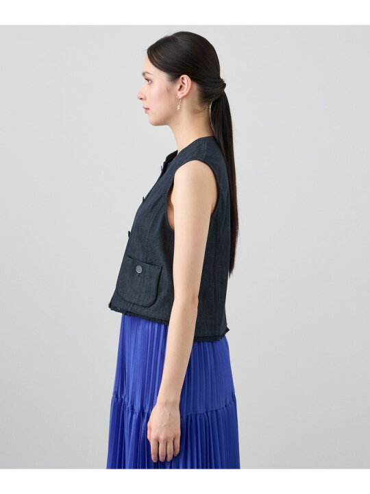 楽天市場】【SALE／50%OFF】デニムライクポケットジレ ANAYI アナイ  