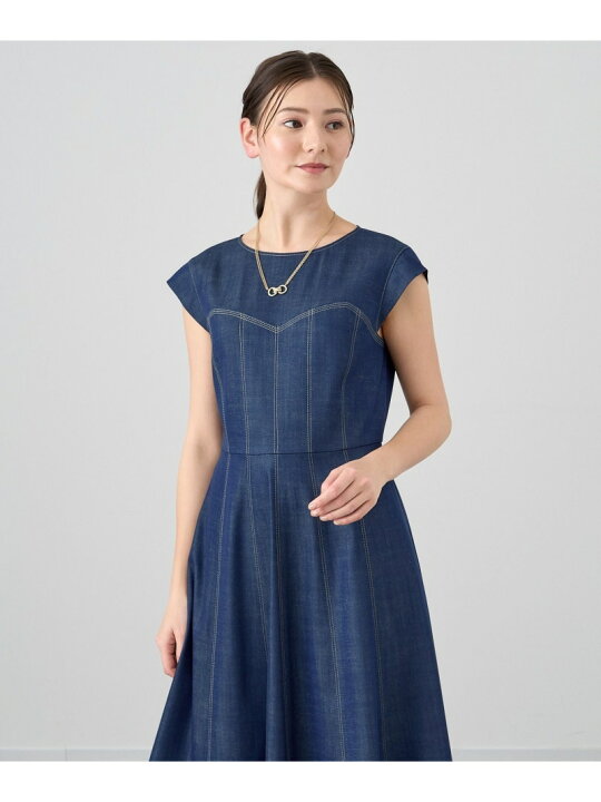 楽天市場】【SALE／40%OFF】デニムライクフレア ワンピース ANAYI 