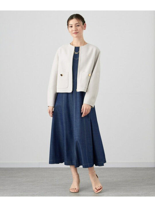 楽天市場】【SALE／40%OFF】デニムライクフレア ワンピース ANAYI 
