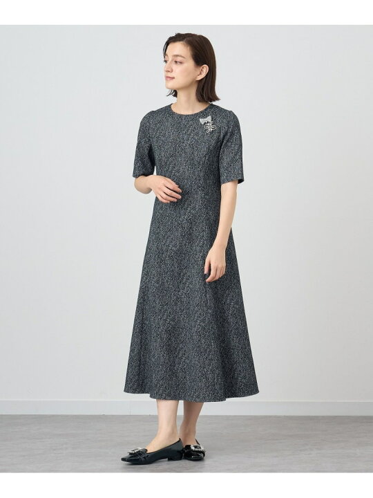 楽天市場】【SALE／50%OFF】ストレッチジャガードフレア ワンピース 