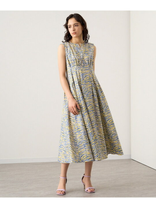 楽天市場】【SALE／40%OFF】ウェーブプリントタック ワンピース ANAYI  