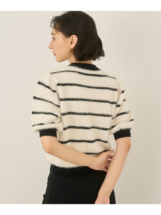 楽天市場】【SALE／40%OFF】FLUFFYボーダーパフ プルオーバー ANAYI 