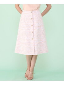 【SALE／40%OFF】サーモンピンクツイード前釦 スカート ANAYI アナイ スカート その他のスカート ピンク【RBA_E】【送料無料】[Rakuten Fashion]