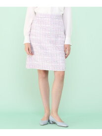 【SALE／40%OFF】【セットアップ対応商品】パステルツイード台形スカート ANAYI アナイ スカート その他のスカート ホワイト【RBA_E】【送料無料】[Rakuten Fashion]