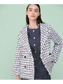 【SALE／40%OFF】チュールツイードダブル ジャケット ANAYI アナイ ジャケット・アウター その他のジャケット・アウター ホワイト【RBA_E】【送料無料】[Rakuten Fashion]