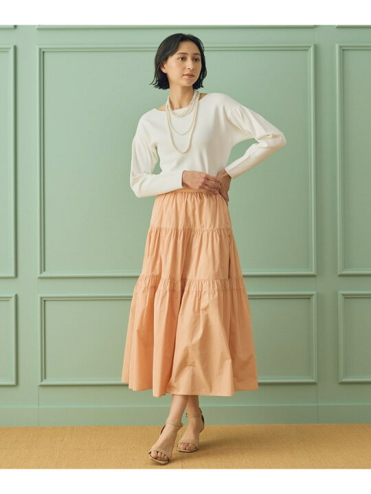 楽天市場】【SALE／40%OFF】シャンブレータフタティアード スカート  