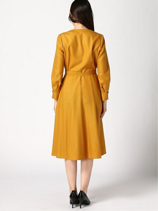 楽天市場】【SALE／60%OFF】ウールジョーゼットVネックワンピース  