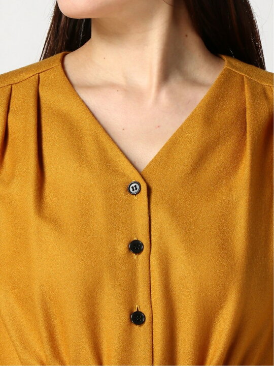 楽天市場】【SALE／60%OFF】ウールジョーゼットVネックワンピース  