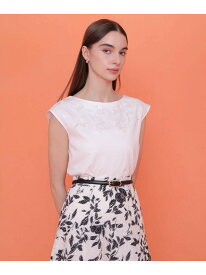 ポンチ刺繍 プルオーバー ANAYI アナイ トップス カットソー・Tシャツ ブラック ホワイト【送料無料】[Rakuten Fashion]