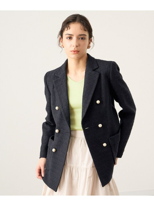 楽天市場】【SALE／40%OFF】スラブツィードダブルボタンジャケット  