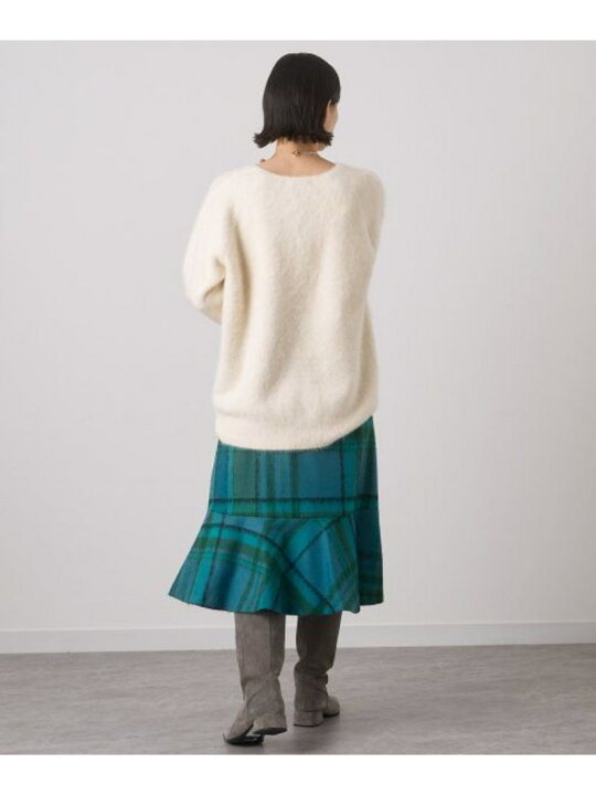 楽天市場】【SALE／40%OFF】モヘヤチェックペプラムヘムスカート ANAYI 