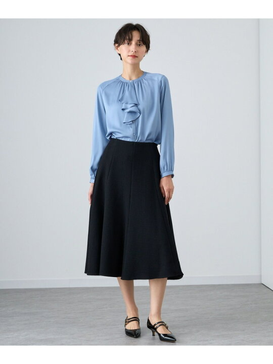 楽天市場】【SALE／50%OFF】サテンステッチフリル ブラウス ANAYI 