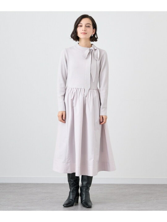 楽天市場】【SALE／40%OFF】リボン付タフタドッキングワンピース ANAYI  