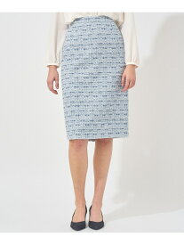 【Eternal Line 2025】ミックスツイードタイト スカート ANAYI アナイ スカート その他のスカート ネイビー ホワイト【送料無料】[Rakuten Fashion]