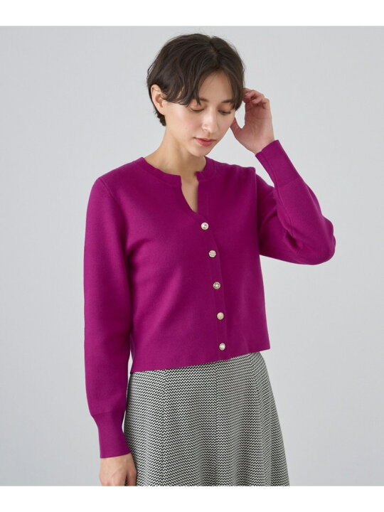 楽天市場】【SALE／40%OFF】メリノウールビジュー釦カーディガン ANAYI 