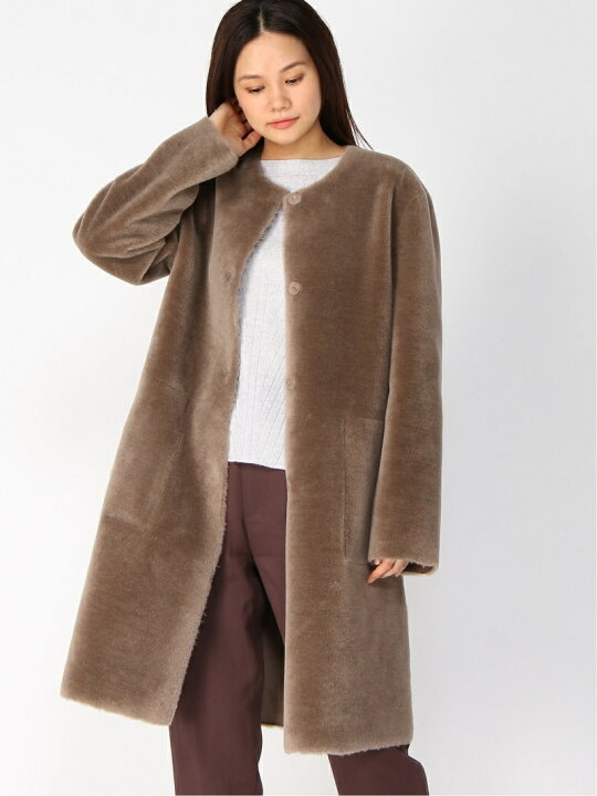 楽天市場】【SALE／70%OFF】エコファーリバーシブルコート ANAYI 