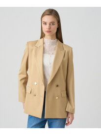 【SALE／50%OFF】【セットアップ対応商品】ウールサテンダブル ジャケット ANAYI アナイ ジャケット・アウター テーラードジャケット・ブレザー ネイビー ベージュ グレー【RBA_E】【送料無料】[Rakuten Fashion]