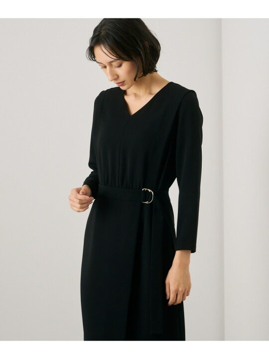 楽天市場】【SALE／40%OFF】パウダリーダブルクロスVネックワンピース  