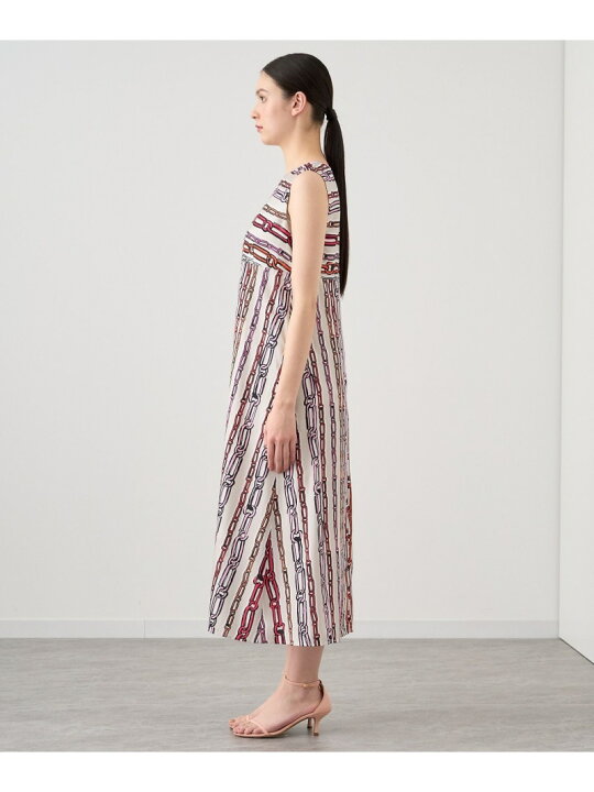 楽天市場】【SALE／40%OFF】チェーンプリントノースリーブワンピース 