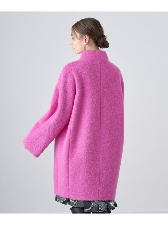 楽天市場】【SALE／40%OFF】モヘヤシャギースタンドカラーコート ANAYI 