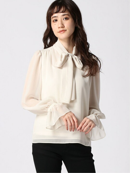 楽天市場】【SALE／70%OFF】シアージョーゼットボウタイブラウス ANAYI  