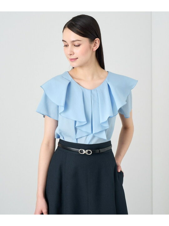 楽天市場】【SALE／50%OFF】シアーオーガンジーラッフル ブラウス 
