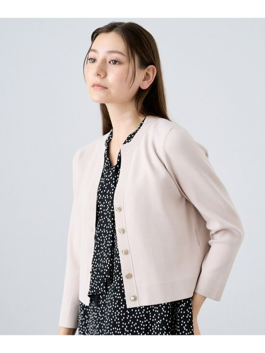 楽天市場】【SALE／40%OFF】ビジュー釦キーネック カーディガン ANAYI 