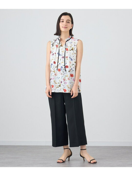 楽天市場】【SALE／50%OFF】ボタニカルデシンプリントノースリ 