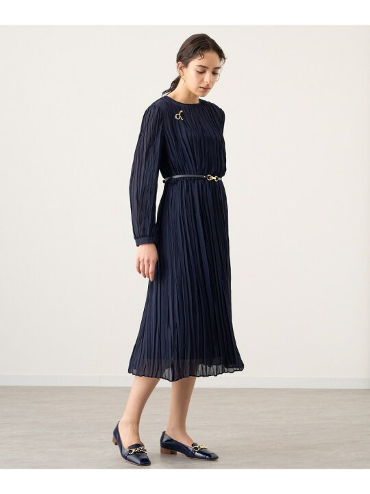 楽天市場】【SALE／40%OFF】ランダムプリーツベルト付き ワンピース  