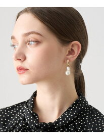 淡水バロックパールフープイヤリング ANAYI アナイ アクセサリー・腕時計 イヤリング・イヤーカフ ホワイト【送料無料】[Rakuten Fashion]