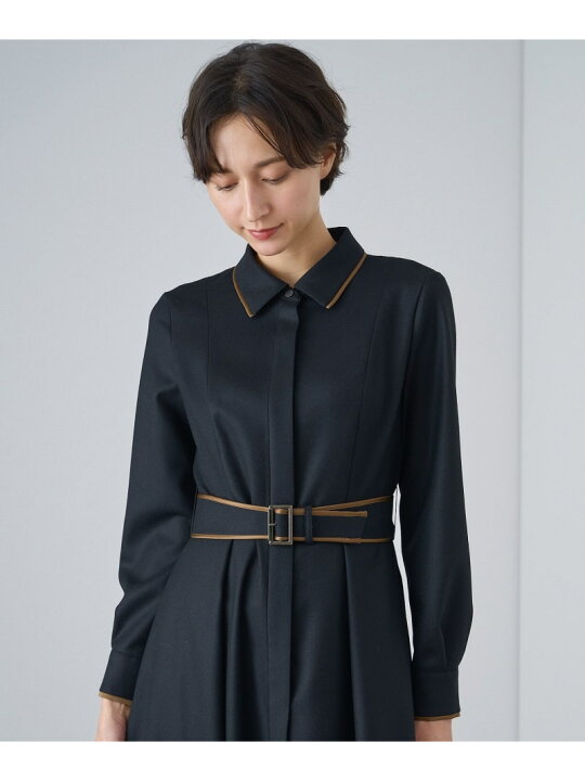 楽天市場】【SALE／40%OFF】ウールフラノタックシャツ ワンピース 