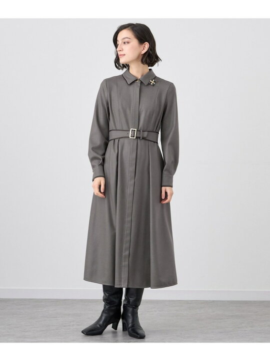 楽天市場】【SALE／40%OFF】ウールフラノタックシャツ ワンピース  