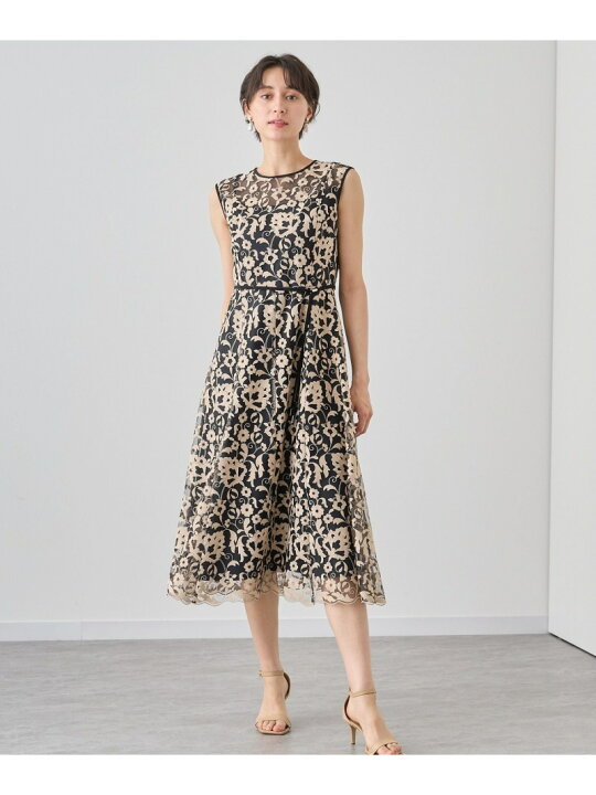 楽天市場】ホップフラワーレースフレア ワンピース ANAYI アナイ  