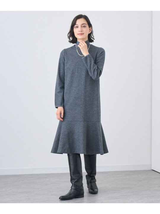楽天市場】【SALE／50%OFF】ウールジャージーヘムフレア ワンピース 
