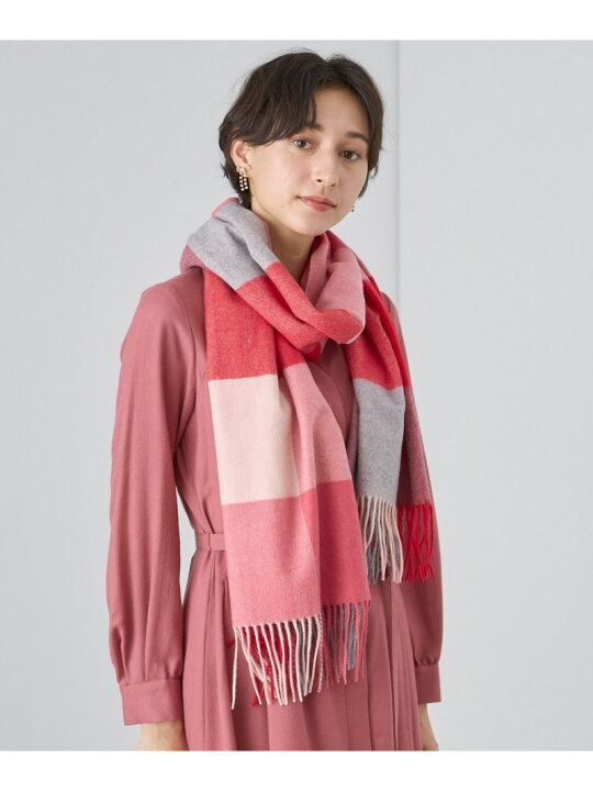 楽天市場】カシミヤブロックチェックストール ANAYI アナイ  