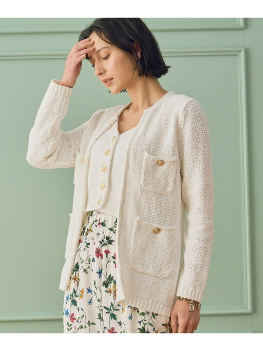 楽天市場】【SALE／40%OFF】コットンテープニット ジャケット ANAYI 