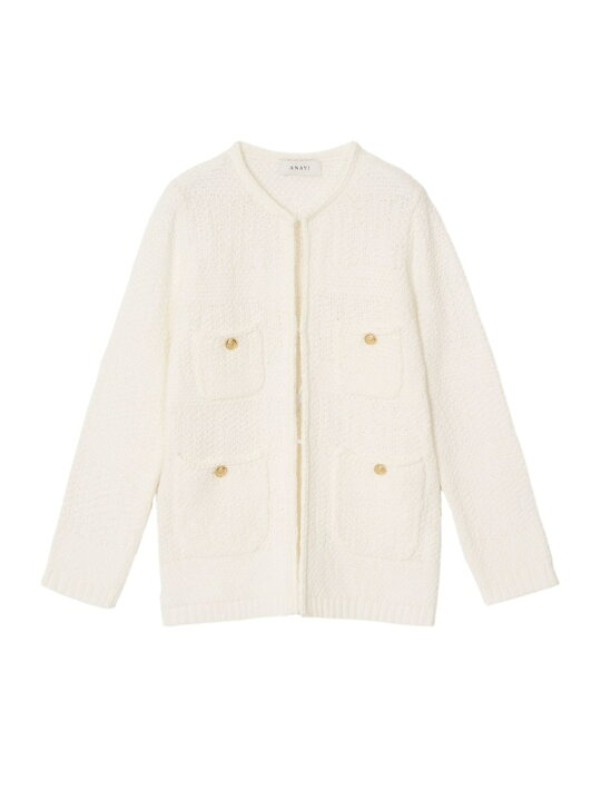 楽天市場】【SALE／40%OFF】コットンテープニット ジャケット ANAYI 